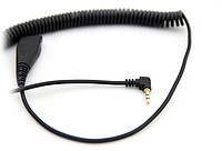 AxTel QD/2.5 mm jack - спиральный кабель 0.5-2 м проводная гарнитура (AXC-25)