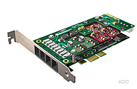 Плата Sangoma A200 аналоговая A20001 2 FXO analog card PCI без эхоподавления